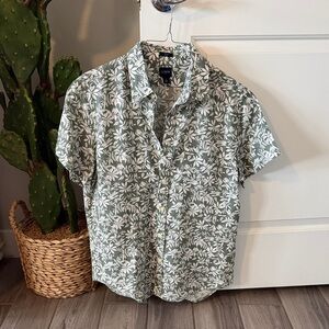 J. Crew Factory Short Sleeve Button Down Shirt